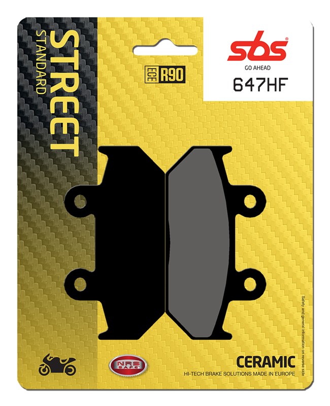 SBS brake pads KH124/2 street standart ceramic colour black (647HF)